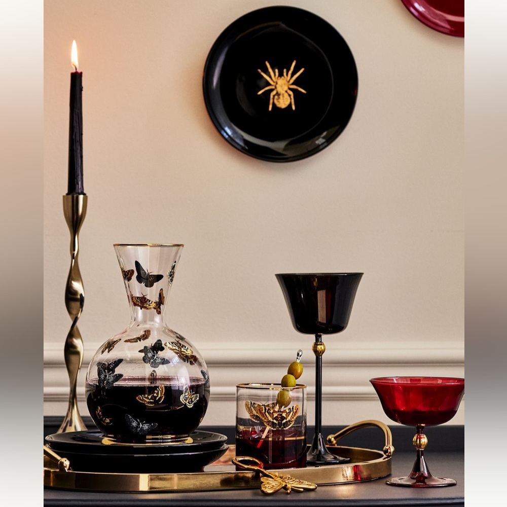 Anthropologie Catherine Martin Midnight Creatures Stoneware Dessert Plate | NWT - Picture 3 of 5